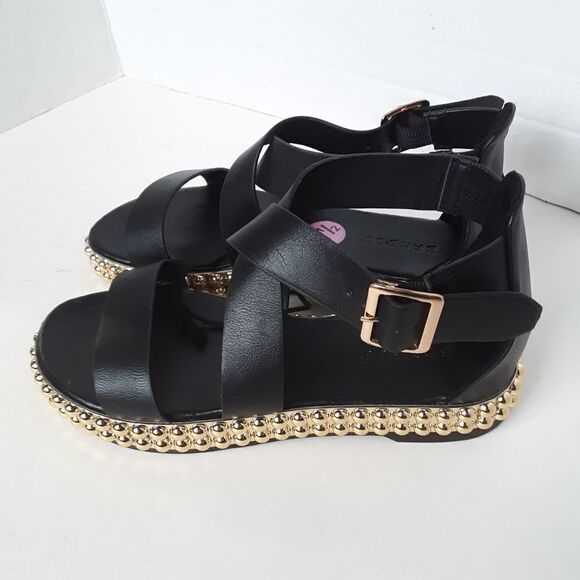 Bamboo Gladiator Y2K Style Women's Sandal Size 5.5M - Picture 1 of 9